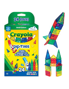 Juego de Construcción Magnético Crayola - 24 Piezas Brillantes