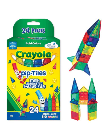 Juego de Construcción Magnético Crayola - 24 Piezas Brillantes