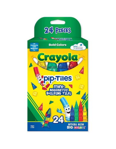 Juego de Construcción Magnético Crayola - 24 Piezas Brillantes