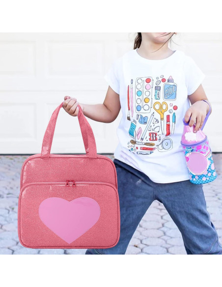 Bolsa de Transporte LoDrid Rosa para Muñecas LOL y Barbie