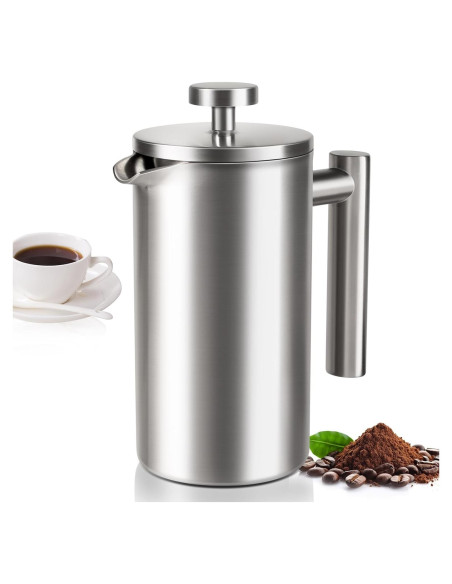 Cafetera Prensa Francesa 350ml SZHETEFU Acero Inoxidable