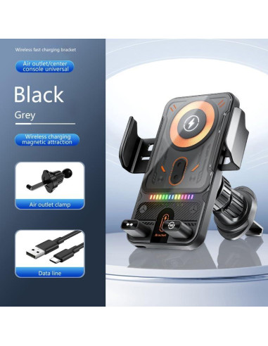 Soporte de coche para teléfono Siplip SYMX4-1 con carga inalámbrica