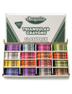 Paquete de Crayones Triangulares Crayola 256ct 16 Colores