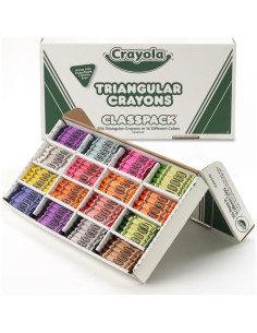Paquete de Crayones Triangulares Crayola 256ct 16 Colores 2