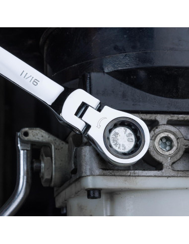 Juego de Llaves de Carraca Flexible DURATECH 22 Piezas 6-18mm