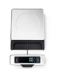 Balanza de Alimentos OXO Good Grips Acero Inoxidable 5 kg + Cucharas Medidoras 2