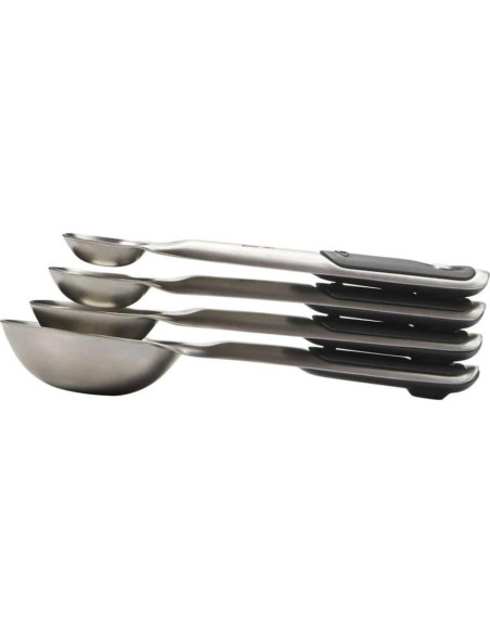 Balanza de Alimentos OXO Good Grips Acero Inoxidable 5 kg + Cucharas Medidoras