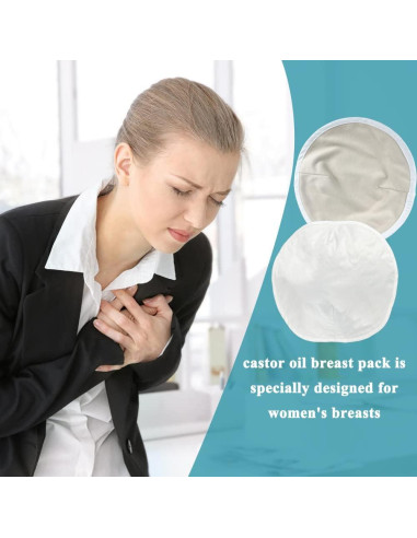 Compresas de Aceite de Ricino para Senos - 2 Piezas A/B/C D/E/F