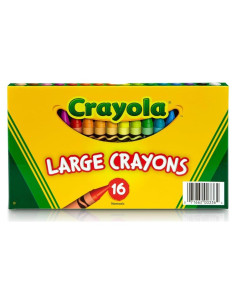 Crayones Grandes Crayola 16 Colores Clásicos No Tóxicos