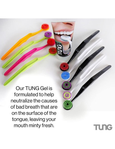 Gel Limpiador de Lengua TUNG Esenciales de Pico 1 Paquete