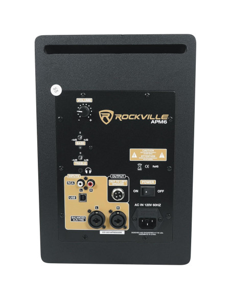 Altavoces de Estudio Rockville APM6 Bi-amplificados 350W