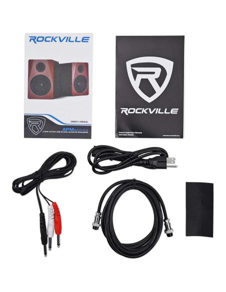 Altavoces de Estudio Rockville APM6 Bi-amplificados 350W