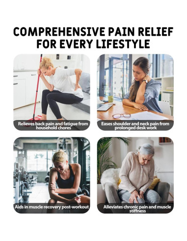 Masajeador TENS Inalámbrico SIMUSI Rosa - 18 Modos y Control APP