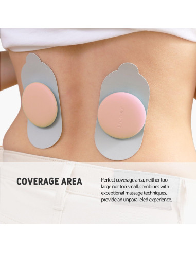 Masajeador TENS Inalámbrico SIMUSI Rosa - 18 Modos y Control APP