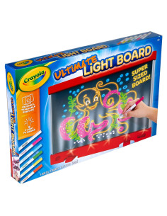 Tablero de Luz Crayola Rojo con Marcadores de Gel - 48.9x31.8cm