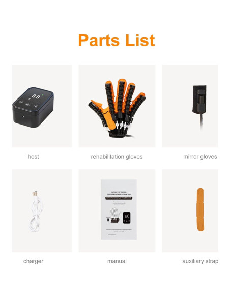 Guantes de Rehabilitación BLIUJQ para Mano Izquierda S