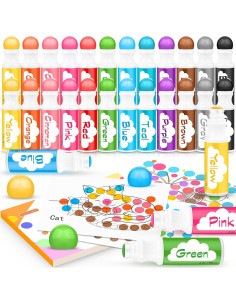 Marcadores de Puntos Soucolor 24 Pzs Multicolor para Niños 2