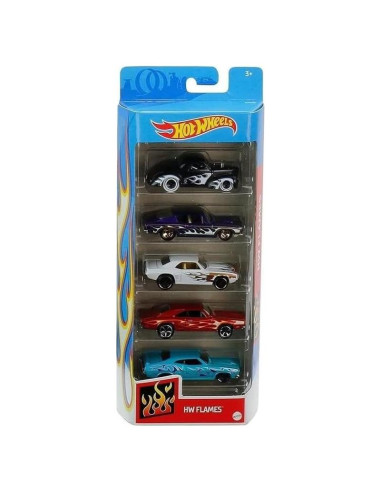 Hot Wheels HW Flames 5-Pack Vehículos Metal 1:64