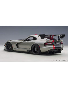 Modelo de Coche 2017 Dodge Viper ACR AUTOart 1/18 Plata 2
