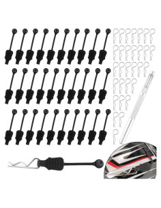 30 Clips de Carrocería RC 1.2mm GDOOL + Perforador