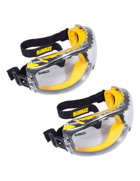 Gafas de Seguridad DEWALT DPG82-11 Anti-Vaho Paquete de 2