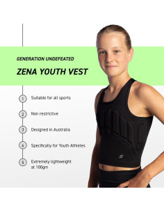 Chaleco Protector de Pecho Zena Sport para Niñas 7-13 Años 2