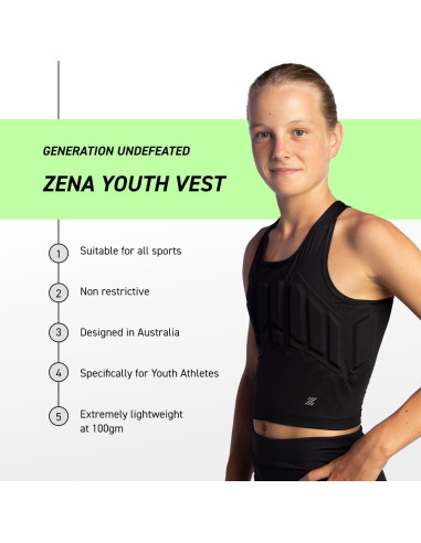 Chaleco Protector de Pecho Zena Sport para Niñas 7-13 Años