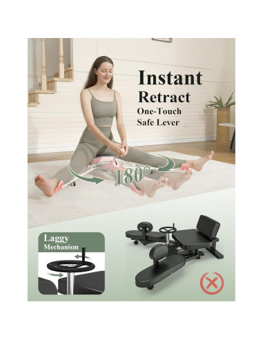 Estirador de Piernas PAETA P-LS00 Ajustable 150kg Rosa