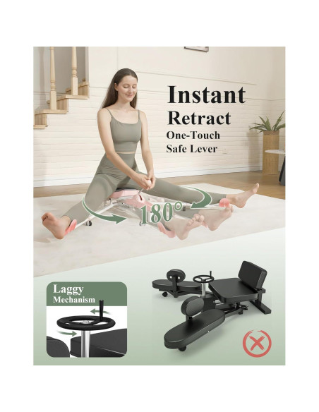 Estirador de Piernas PAETA P-LS00 Ajustable 150kg Rosa