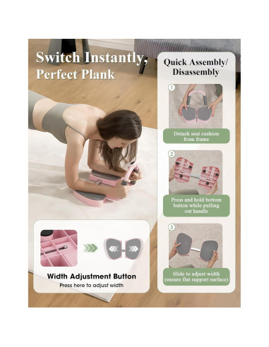 Estirador de Piernas PAETA P-LS00 Ajustable 150kg Rosa