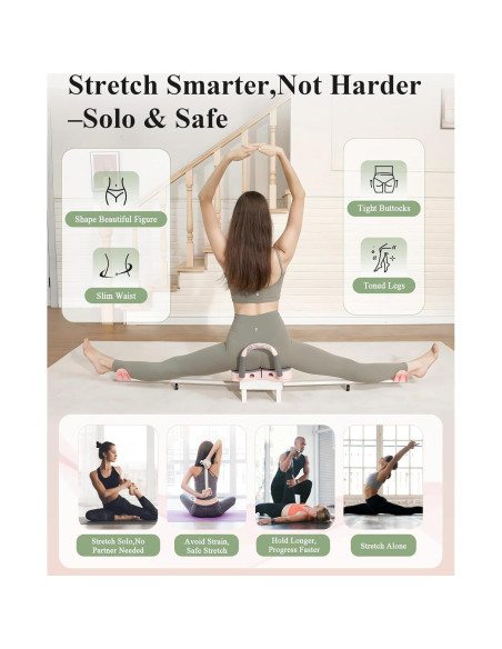 Estirador de Piernas PAETA P-LS00 Ajustable 150kg Rosa