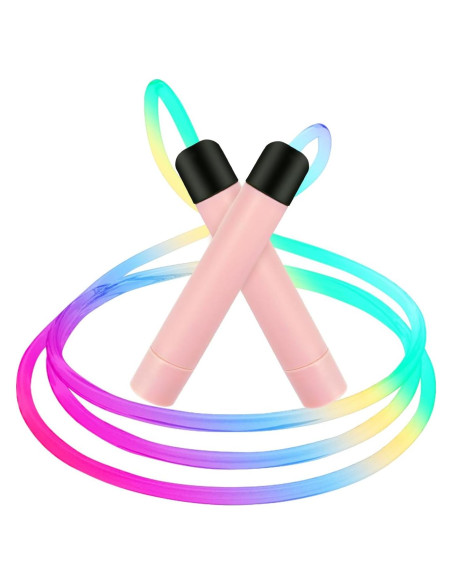 Cuerda de Salto LED Ajustable Brokensnatch 2.8m Rosa