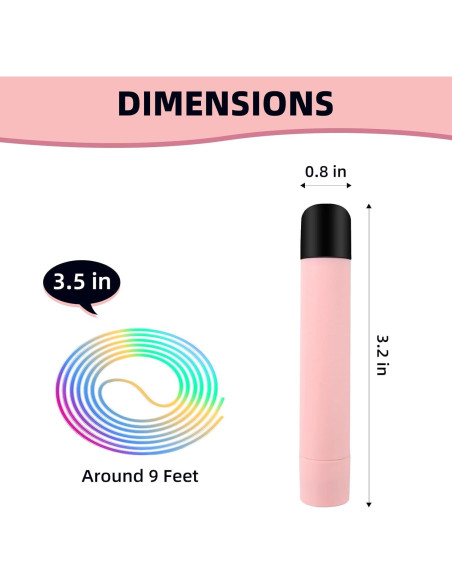 Cuerda de Salto LED Ajustable Brokensnatch 2.8m Rosa