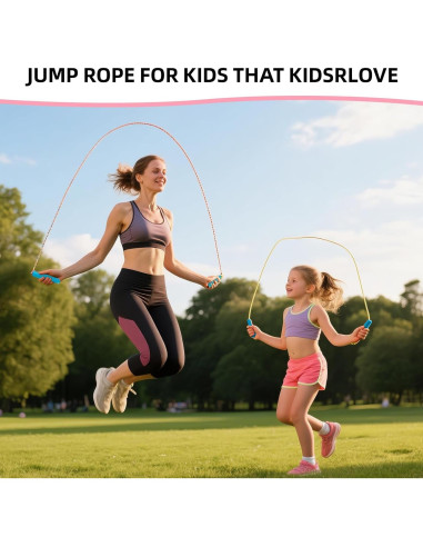 Cuerda de Salto LED Ajustable Brokensnatch 2.8m Rosa