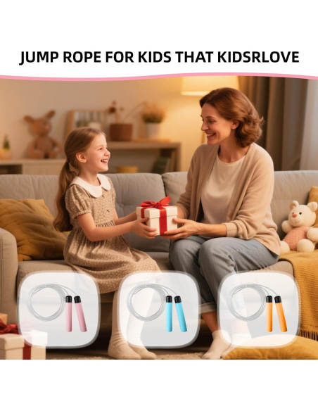 Cuerda de Salto LED Ajustable Brokensnatch 2.8m Rosa