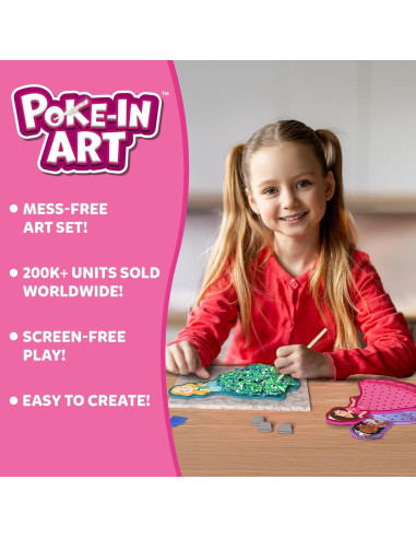 Kit de Manualidades Skillmatics Poke-in Art Princesas Mágicas