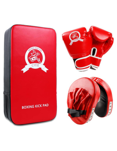 Set de Boxeo 3 en 1 SEISSO para Niños - Guantes y Almohadilla