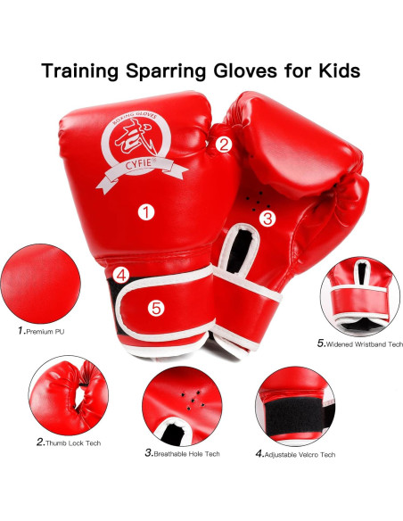 Set de Boxeo 3 en 1 SEISSO para Niños - Guantes y Almohadilla