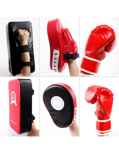 Set de Boxeo 3 en 1 SEISSO para Niños - Guantes y Almohadilla