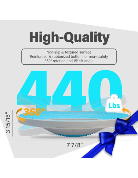 Tablero de Equilibrio BOLUDON 41.3 cm Antideslizante para Gimnasio