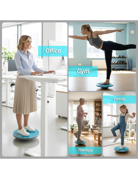 Tablero de Equilibrio BOLUDON 41.3 cm Antideslizante para Gimnasio