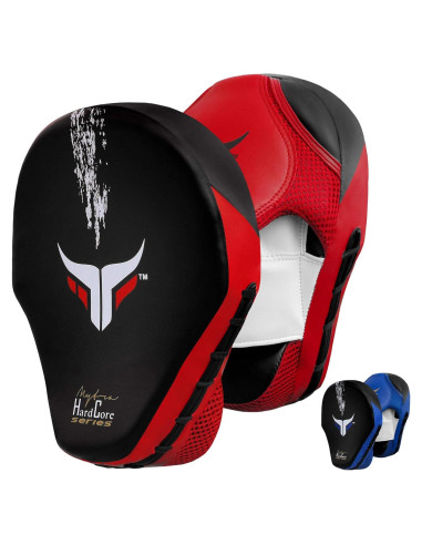 Almohadillas de Boxeo Mytra Fusion Curvadas Negro/Rojo