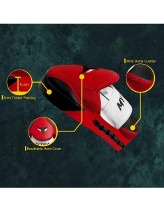 Almohadillas de Boxeo Mytra Fusion Curvadas Negro/Rojo 2