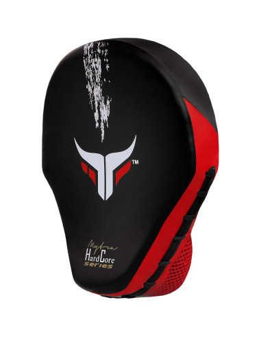 Almohadillas de Boxeo Mytra Fusion Curvadas Negro/Rojo