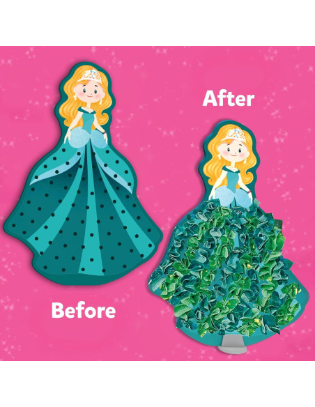 Kit de Manualidades Skillmatics Poke-in Art Princesas Mágicas Kit de Manualidades Skillmatics Poke-in Art Princesas Mágicas