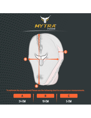 Almohadillas de Boxeo Mytra Fusion Curvadas Negro/Rojo