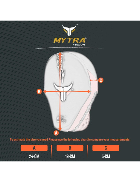 Almohadillas de Boxeo Mytra Fusion Curvadas Negro/Rojo