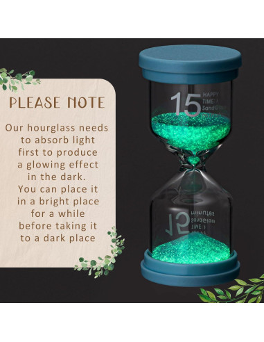 Paquete de 9 Temporizadores de Arena Luminosa Relaxweex