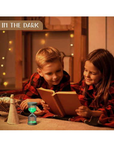 Paquete de 9 Temporizadores de Arena Luminosa Relaxweex