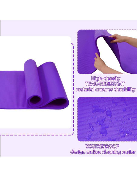 Mat de Yoga Elevon Extra Grueso 1.27cm Antideslizante